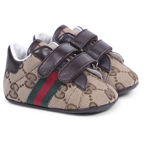 gucci instappers baby|Baby Gucci Ace sneaker in blue and grey GG .